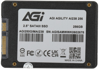 Накопитель SSD AGi SATA-III 256GB AGI250GIMAI238-CB AI238 2.5" - купить недорого с доставкой в интернет-магазине