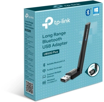 Сетевой адаптер Bluetooth TP-Link UB500 Plus USB 2.0 (ант.внеш.несъем.) 1ант. - купить недорого с доставкой в интернет-магазине