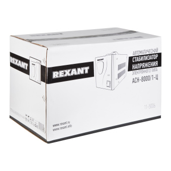 Стабилизатор напряжения Rexant AСН-8 000/1-Ц 7.76кВА однофазный серый (11-5006) - купить недорого с доставкой в интернет-магазине