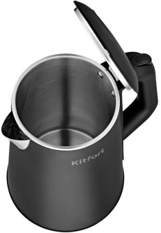 Чайник электрический Kitfort КТ-6188 1.6л. 1500Вт черный корпус: пластик - купить недорого с доставкой в интернет-магазине