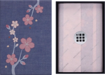 Блокнот Moleskine LIMITED EDITION SAKURA LESU08MM710BOX Pocket 90x140мм обложка текстиль 160стр. линейка подар.кор. синий 2025 - купить недорого с доставкой в интернет-магазине