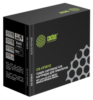 Картридж лазерный Cactus CS-CF281X CF281X черный (25000стр.) для HP LJ Ent M630/M605dn/M606dn/M605x - купить недорого с доставкой в интернет-магазине