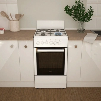 Плита Комбинированная Darina 1E КМ 241 321 W белый (без крышки) реш.сталь - купить недорого с доставкой в интернет-магазине