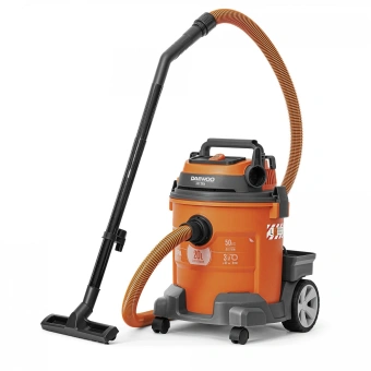 Строительный пылесос Daewoo DAVC 2514S 1400Вт (уборка: сухая/влажная/выдув/сбор воды) серый - купить недорого с доставкой в интернет-магазине