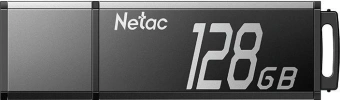 Флеш Диск Netac 128GB U351 NT03U351N-128G-20BK USB2.0 серый - купить недорого с доставкой в интернет-магазине