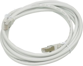 Патч-корд Lanmaster LAN-PC45/S6A-3.0-GY FTP RJ-45 вил.-вилка RJ-45 кат.6A 3м серый LSZH (уп.:1шт) - купить недорого с доставкой в интернет-магазине