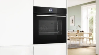 Духовой шкаф Электрический Bosch Serie 8 HSG7361B1 черный - купить недорого с доставкой в интернет-магазине