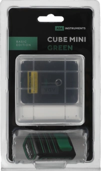 Уровень лазер. Ada Cube MINI Green Basic Edition 2кл.лаз. 532нм цв.луч. зеленый 2луч. (А00496) - купить недорого с доставкой в интернет-магазине