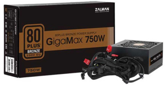 Блок питания Zalman ATX 750W ZM750-GVII 80+ bronze 24pin APFC 120mm fan 5xSATA RTL - купить недорого с доставкой в интернет-магазине