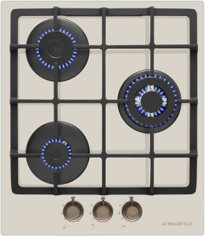 Газовая варочная поверхность Maunfeld EGHG.43.33CBG.R/G бежевый - купить недорого с доставкой в интернет-магазине