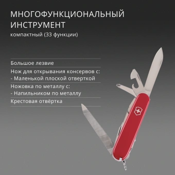 Нож перочинный Victorinox SwissChamp (1.6795) 91мм 33функц. красный карт.коробка - купить недорого с доставкой в интернет-магазине