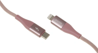 Кабель Solove DW5 DW5 PINK RUS USB Type-C (m)-Lightning (m) 1м розовый - купить недорого с доставкой в интернет-магазине