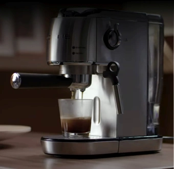 Кофеварка рожковая Polaris PCM 2001AE 1400Вт нержавеющая сталь - купить недорого с доставкой в интернет-магазине