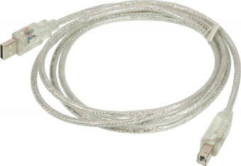 Кабель Ningbo USB A(m) USB B(m) 1.8м прозрачный (блистер) - купить недорого с доставкой в интернет-магазине