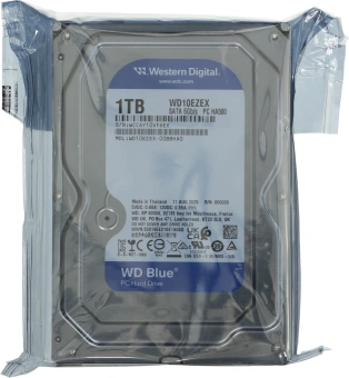 Жесткий диск WD SATA-III 1TB WD10EZEX Desktop Caviar Blue (7200rpm) 64Mb 3.5" - купить недорого с доставкой в интернет-магазине