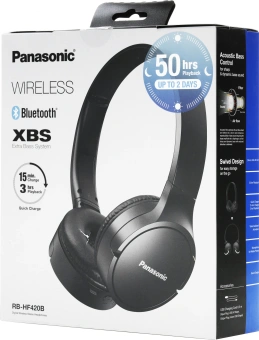 Гарнитура накладные Panasonic RB-HF420BGEK черный беспроводные bluetooth оголовье - купить недорого с доставкой в интернет-магазине