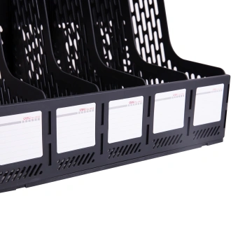 Лоток вертикальный Deli E9838black для бумаг 365x380x30мм черный - купить недорого с доставкой в интернет-магазине