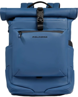 Рюкзак Piquadro Corner 2.0 CA6291C2OW/AV роллтоп серо-голубой полиуретан - купить недорого с доставкой в интернет-магазине