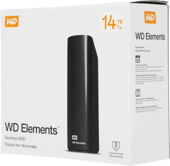 Жесткий диск WD USB3.0 14TB WDBWLG0140HBK-EESN Elements Desktop 3.5" черный - купить недорого с доставкой в интернет-магазине