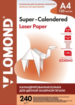 Бумага Lomond 0330043 A4/240г/м2/150л./белый матовое/матовое суперкаландрированная для лазерной печати - купить недорого с доставкой в интернет-магазине
