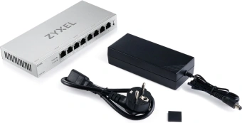 Коммутатор Zyxel GS1200-8HPV3-EU0101F (L2) 8x1Гбит/с 4PoE+ 68W управляемый - купить недорого с доставкой в интернет-магазине