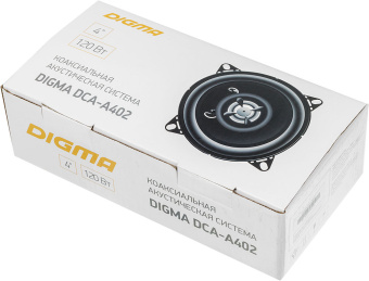 Колонки автомобильные Digma DCA-A402 (без решетки) 120Вт 90дБ 4Ом 10см (4дюйм) (ком.:2кол.) коаксиальные двухполосные - купить недорого с доставкой в интернет-магазине
