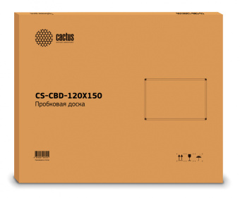 Доска пробковая Cactus CS-CBD-120X150 пробковая коричневый 120x150см алюминиевая рама пробка/алюминий - купить недорого с доставкой в интернет-магазине