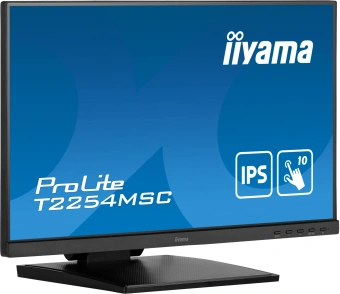 Монитор Iiyama 21.5" ProLite T2254MSC-B1AG черный IPS LED 16:9 HDMI M/M глянцевая HAS 250cd 178гр/178гр 1920x1080 60Hz DP FHD USB Touch 4.9кг - купить недорого с доставкой в интернет-магазине