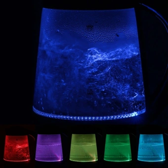 Чайник электрический Kitfort КТ-6126 1.7л. 2200Вт черный/нержавеющая сталь корпус: стекло/пластик - купить недорого с доставкой в интернет-магазине