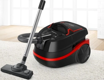Пылесос Bosch Serie 4 BWD421POW 2100Вт черный/красный - купить недорого с доставкой в интернет-магазине