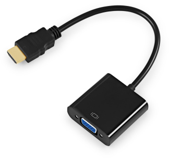Переходник Buro HDMI-M-VGA-F-WUSB HDMI (m) VGA (f) 0.1м - купить недорого с доставкой в интернет-магазине