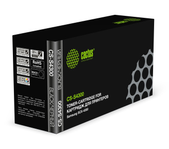 Картридж лазерный Cactus MLT-D109S CS-S4300 MLT-D109S черный (2000стр.) для Samsung SCX-4300 - купить недорого с доставкой в интернет-магазине