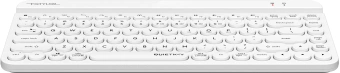 Клавиатура A4Tech FBK30 белый USB беспроводная BT/Radio slim Multimedia (FBK30 WHITE) - купить недорого с доставкой в интернет-магазине