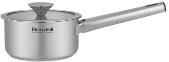 Ковш Rondell Modern RDS-1745 0.9л. d=14см (с крышкой) стальной - купить недорого с доставкой в интернет-магазине