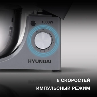 Миксер планетарный Hyundai HYM-S5451 1000Вт серый/черный - купить недорого с доставкой в интернет-магазине