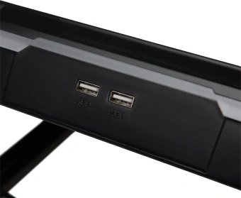 Подставка для ноутбука Digma D-NCP190-1x100RGB 19" 428x316x58мм 52дБ 2xUSB 1x 140ммFAN 1280г Fan-control металл/пластик черный - купить недорого с доставкой в интернет-магазине