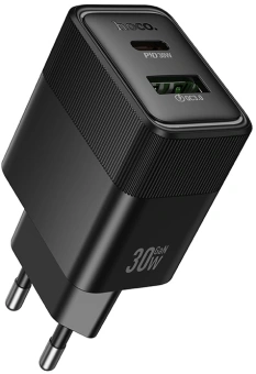 Сетевое зар./устр. Hoco CS112A Lounge PD30W+QC3.0 30W (PD+QC) черный (80387) - купить недорого с доставкой в интернет-магазине