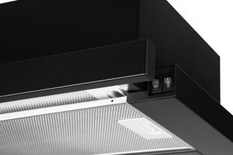 Вытяжка встраиваемая Weissgauff TEL 600 EB черный управление: кнопочное (1 мотор) - цена, купить или заказать с доставкой в интернет-магазине Вытяжка встраиваемая Weissgauff TEL 600 EB черный управление: кнопочное (1 мотор) - купить недорого с доставкой в интернет-магазине