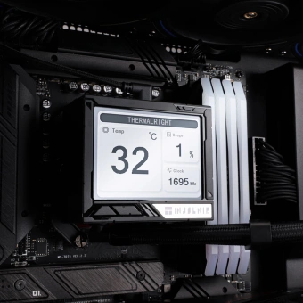 Система водяного охлаждения Thermalright Mjolnir Vision 360 ARGB Soc-AM5/AM4/1151/1200/2066/2011/1700 черный 4-pin 27dB Al LCD Ret (M-VISION-360-BL-ARGB) - купить недорого с доставкой в интернет-магазине