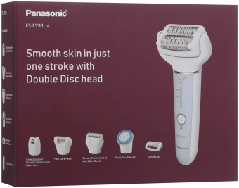 Эпилятор Panasonic ES-EY90-A520 скор.:3 насад.:6 от аккум. голубой/белый - купить недорого с доставкой в интернет-магазине