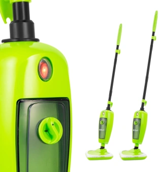 Швабра паровая Kitfort КТ-1055 1000Вт зеленый - купить недорого с доставкой в интернет-магазине