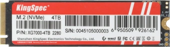 Накопитель SSD Kingspec PCIe 4.0 x4 4TB XG7000-4TB XG7000 M.2 2280 - купить недорого с доставкой в интернет-магазине