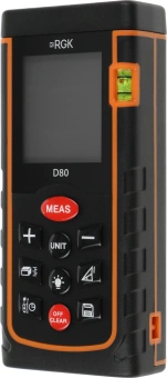 Лазерный дальномер RGK D80 2кл.лаз. 635нм цв.луч. красный (4610011871832) - купить недорого с доставкой в интернет-магазине