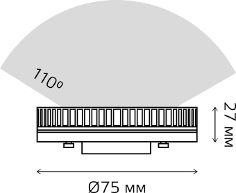 Лампа светодиодная Gauss Elementary 12Вт цок.:GX53 (упак.:10шт) (84822X) - купить недорого с доставкой в интернет-магазине
