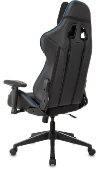 Кресло игровое Zombie VIKING 4 AERO черный/синий ткань/эко.кожа с подголов. крестов. пластик - купить недорого с доставкой в интернет-магазине