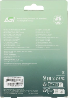 Накопитель SSD AGi SATA-III 512GB AGI512G25AI238 AI238 2.5" - купить недорого с доставкой в интернет-магазине