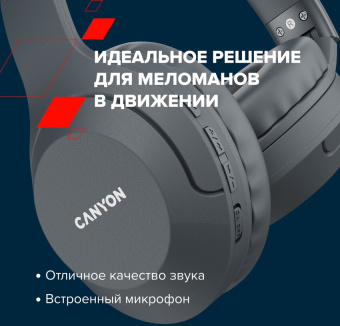 Гарнитура накладные Canyon BTHS-3 бежевый беспроводные bluetooth оголовье (CNS-CBTHS3BE) - купить недорого с доставкой в интернет-магазине