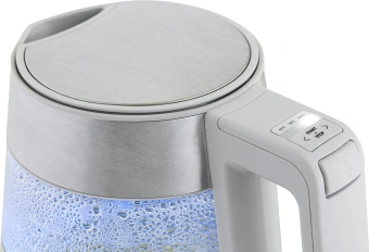 Чайник электрический Haier HK-501 1.7л. 2400Вт серый корпус: стекло/пластик (TD0036930RU) - купить недорого с доставкой в интернет-магазине