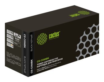 Картридж лазерный Cactus CS-C056BK 056BK черный (10000стр.) для Canon i-SENSYS LBP325x/MF542x/MF543x - купить недорого с доставкой в интернет-магазине