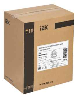 Удлинитель силовой IEK INDUSTRIAL PLUS (WKP15-16-04-30-44) 3x1.5кв.мм 4розет. 30м ПВС 16A катушка желтый - купить недорого с доставкой в интернет-магазине